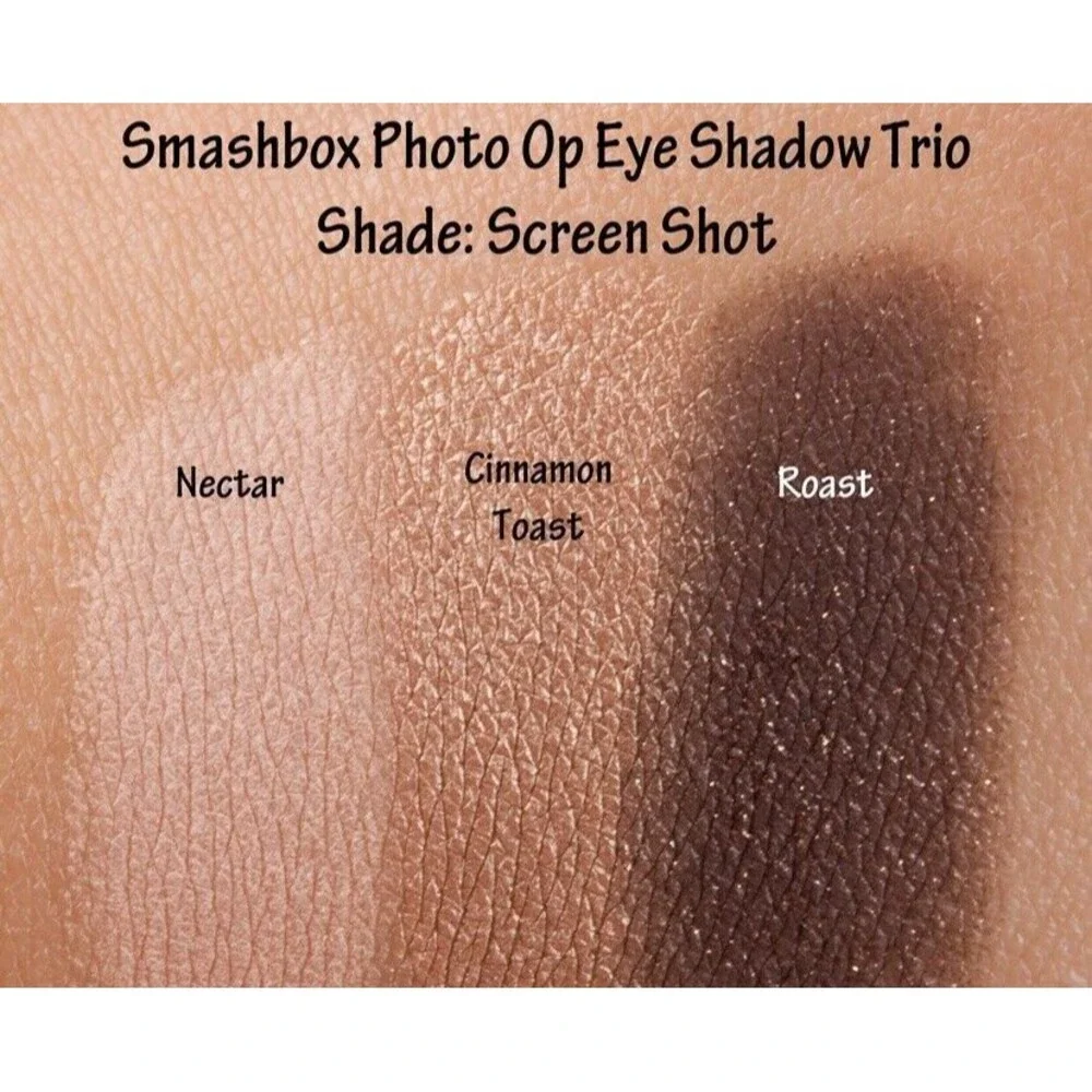 SMASHBOX Photo Op Eye Shadow Trio SCREEN SHOT Nectar Roast Cinnamon 0.04 oz Mini